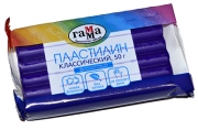 Пластилин Гамма "Классический", фиолетовый, 50г