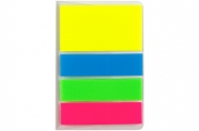 Флажки-закладки OfficeSpace, 45*12мм* 3цв., + 45*25мм* 1цв., по 20л., неоновые цвета, европодвес