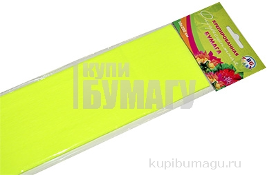 Набор крепированной флуоресцентной цветной бумаги BG, 500*250мм, в пакете с европодвесом