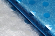 Плёнка металлизированная "Короны", цвет синий, 50 х 70 см