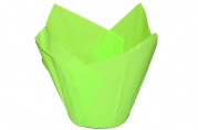Форма для выпечки "Тюльпан", зеленый, 5 х 8 см 4572049