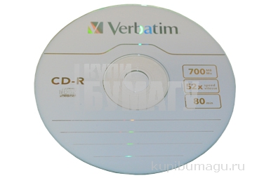 Диски CD-R VERBATIM 700Mb 52х 100шт Cake Box