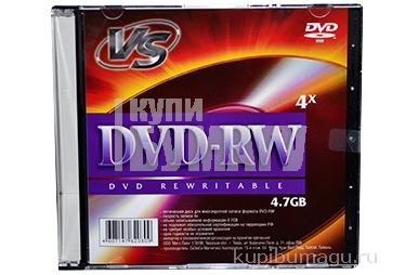  DVD-RW, VS, 4, 7 Gb, 4 x Slim Case, 1 , VSDVDRWSL01