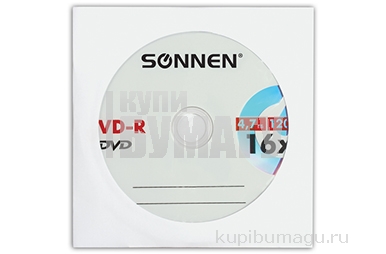  DVD-R SONNEN, 4, 7 Gb, 16x,   (1 ), 512576