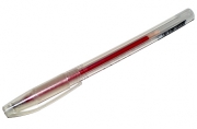 Ручка гелевая красная 0. 5 мм, тонированный корпус