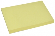 Блок с липким краем 51мм*76мм 80л пастель желтый