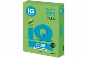 Бумага цветная IQ color А4, 80 г/м, 500 л, интенсив, зеленая липа, LG46, ш/к 00938