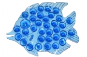 Мини-коврик для ванны «Рыбка», 11?12 см, цвет МИКС
