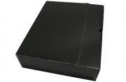 Лоток-коробка архивный, микрогофрокартон, 250x75x315 мм, чёрный, уп-ка 5 шт, цена за 1 шт,  (SPONSOR)