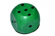 Кубик игральный 1. 5х1. 5х1. 5 см, цветной, зеленые